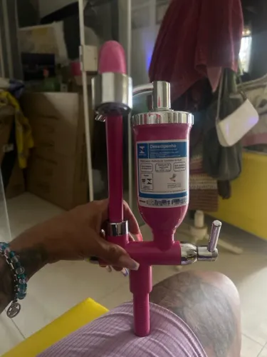 Bica para pia rosa 
