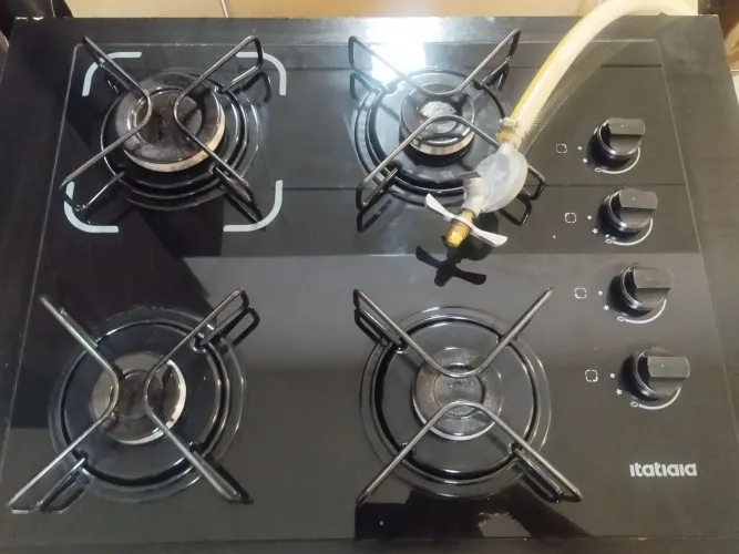 Cooktop Itatiaia+armário+válvula+mangueira