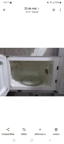 Microondas c/defeito para conserto ou retirada de peças