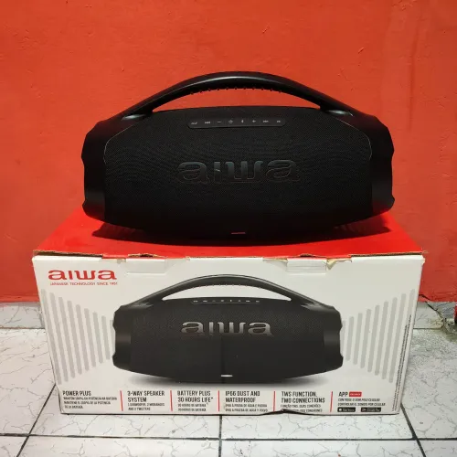 Vendo essa caixa de som Aiwa Power plus com Apenas 5 meses de uso,está em perfeito estado.