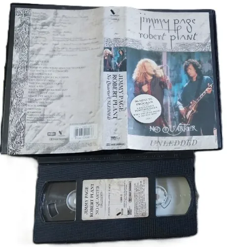 vhs original jimmy page e robert plant p no quarter unledded (no estado)