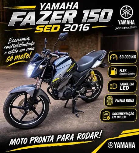 Yamaha Fazer Fz15 150 Connected Flex 2016