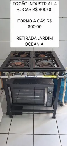 FOGÃO E FORNO INDUSTRIAL