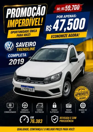 Volkswagen Saveiro Trendline 1.6 T.flex 8V 2019