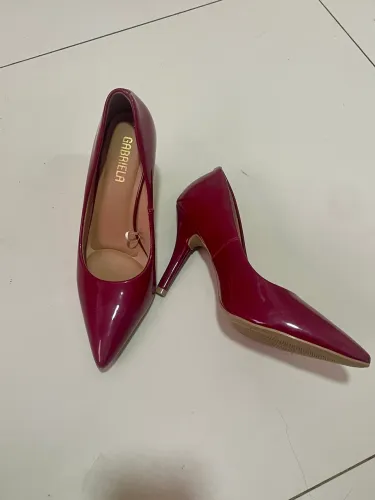 Sapato Scarpin Vinho 