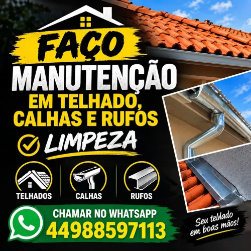 Faço manutenção em telhados