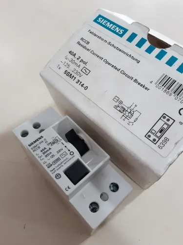 Disjuntor Siemens Dr residual 2x40A