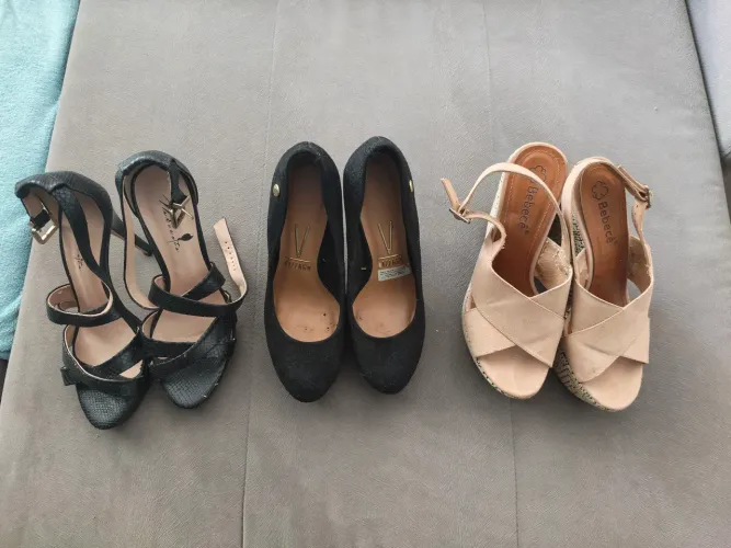 SAPATOS FEMININOS USADOS