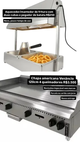 Chapa a gás Venâncio 120cm