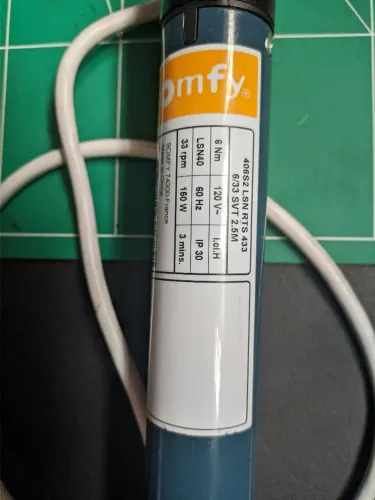 Motor Cortina Persiana Somfy Lsn 406s2 Rts 110v + Controle