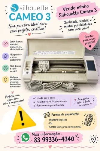 Máquina de corte com todos acessórios.