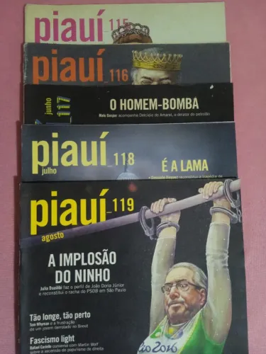 Revista Piauí 115, 116, 117, 118, 119 (Usado)