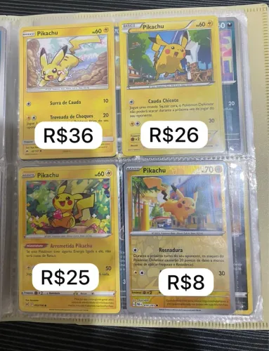 Cartas Pokémon Pikachu 