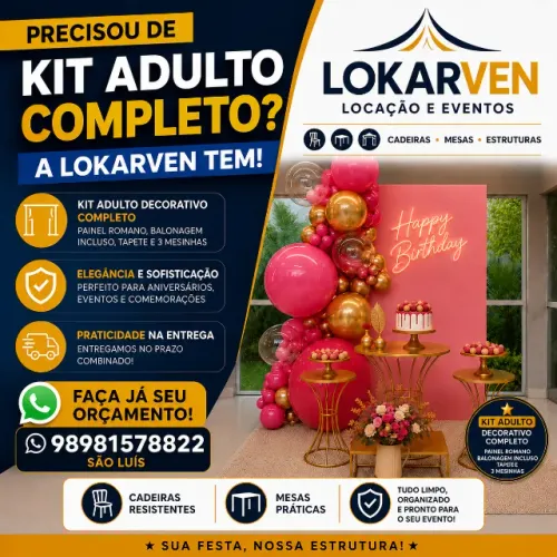 KIT - DECORAÇÃO DE FESTA COMPLETO