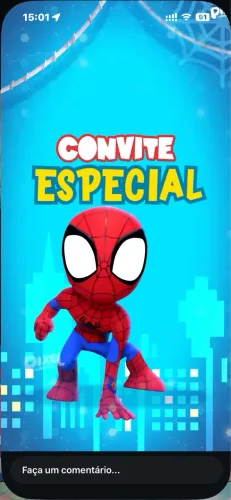 Convite virtual para festas infantis, chá de bebê, casamento entre outros
