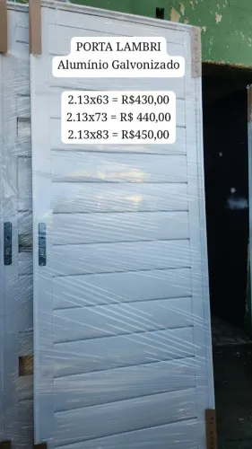 PORTA LAMBRI ALUMÍNIO GALVANIZADO