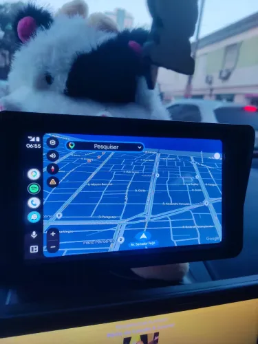 Multimídia portátil para app Waze ,maps, Spotify e outros 