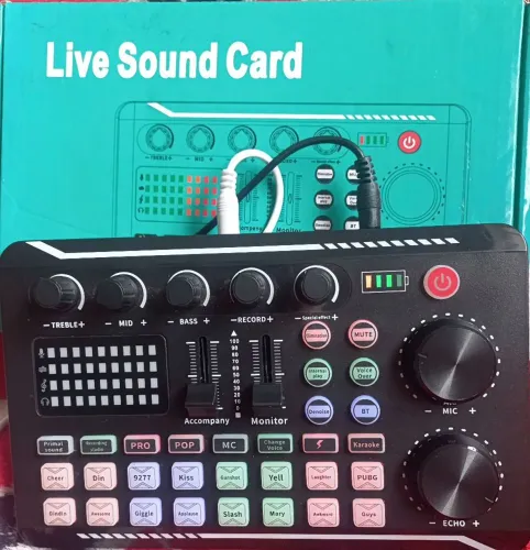 Mesa de som portátil - Bluetooth/Lives