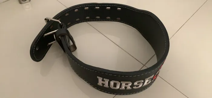 Cinturão Musculação HorsePower PRO - Couro Legítimo