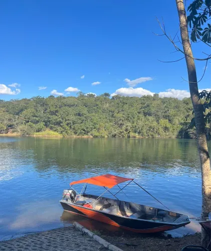 Barco 5,5 completo motor 25 HP yamaha carretinha grande documentada 