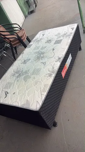 Cama box solteiro 5cm espuma
