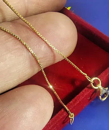Pulseira Ouro 18 Kilates Peso 1.15 Gramas 20 Cm 0.5 mm