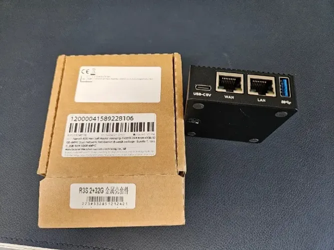 NanoPi R3S Roteador OpenWrt RK3566 2GB RAM + 32GB