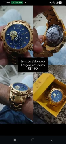 Relógios invicta com garantia