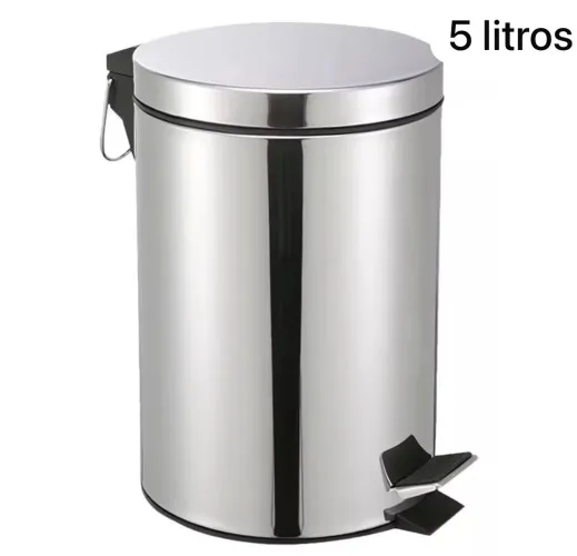 Lixeira inox 5L