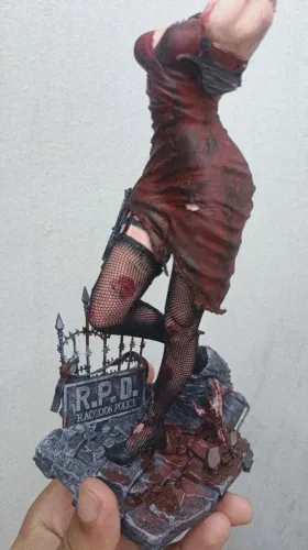 Ada Wong - Action Figure 3D em Resina, Pintura Artesanal