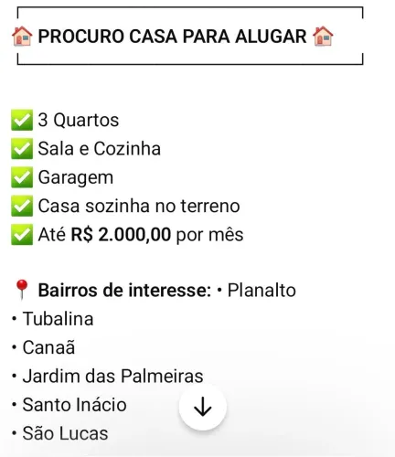 Procurando Casa pra alugar. 