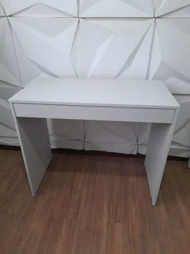 Escrivaninha Moderna com 1 Gaveta - 100% MDF Palha Trama *NOVA*