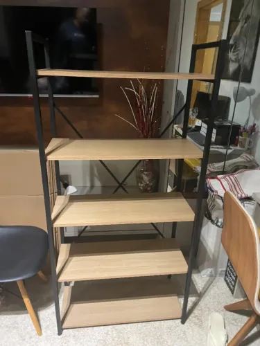 Estante 5 Prateleiras MDF e ferro.