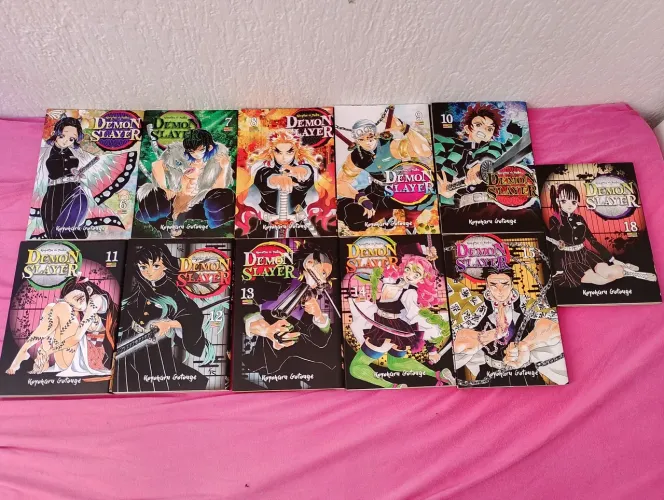 Demon Slayer volumes 6 ao 15 e 18