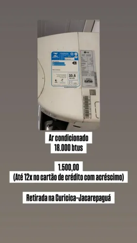 Ar Condicionado LG 18.000 BTUs