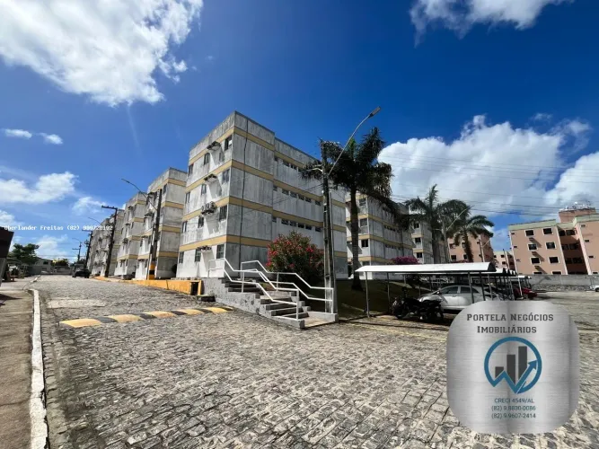Apartamento para Venda em Maceió, Serraria, 3 dormitórios, 1 banheiro, 1 vaga