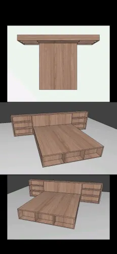 Cama com Cabeceira / Planejada