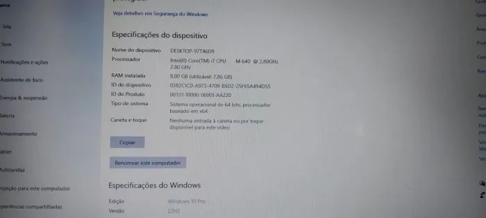 HP Elitebook Workstation 8440W Core i7 8 GB Memória R$ 720,00