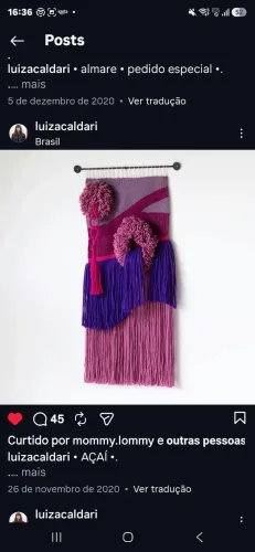 Tapeçaria Açaí - Designer Luiza Caldari