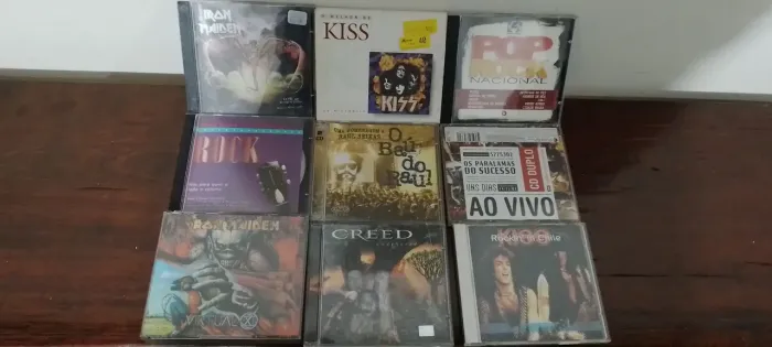 Coleção CDs de rock são 9