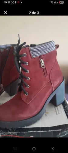 Bota feminina camurça 