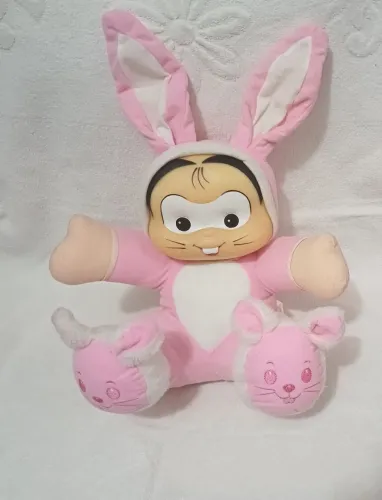 Boneca Mônica Pelúcia edição coelhinho da Páscoa 