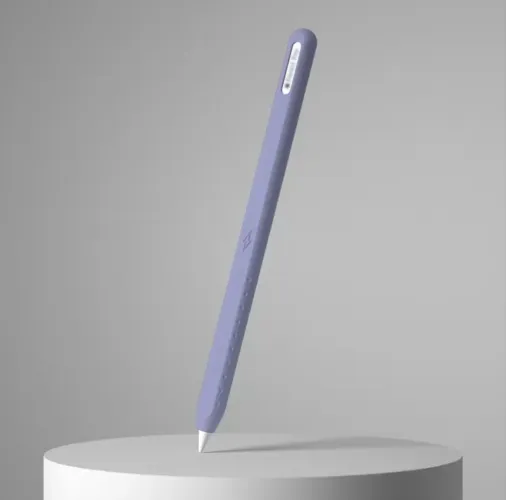 Capa de silicone para apple pencil 2ªgeração - cor cinza lavanda