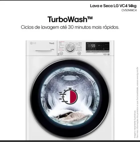 Maquina LG lava e seca 3 meses de uso 