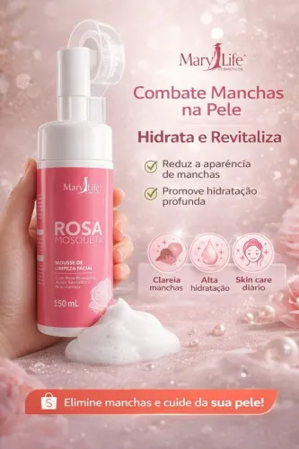 Mousse de limpeza facial 