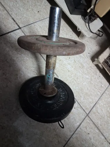 2 pesos para barra 2e3 quilos + 1 barra