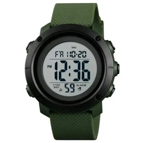 Relógio Digital SKMEI - Usado - Semi Novo - Caixa verde militar
