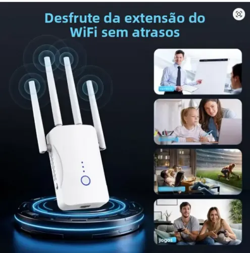 Repetidor WiFi Dual Band 1200Mbps Sem Fio 2.4G 5GHz
