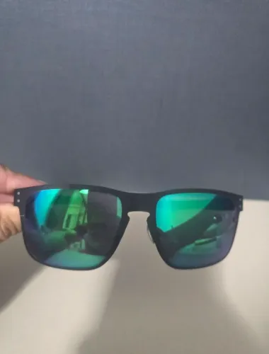 Oculos Oakley Holbrok Metal Matte Black Jade Iridium ( Original )