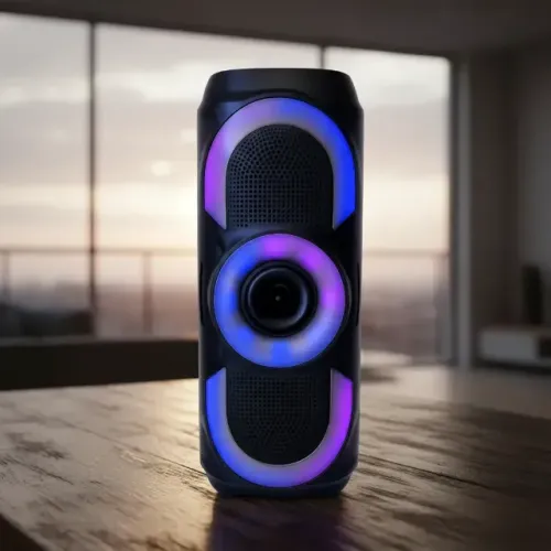 Caixa De Som Bluetooth Usb Rgb Portátil Potente 50w Tws Fm